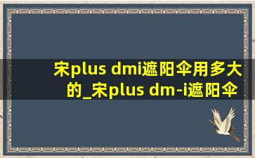 宋plus dmi遮阳伞用多大的_宋plus dm-i遮阳伞无伞柄